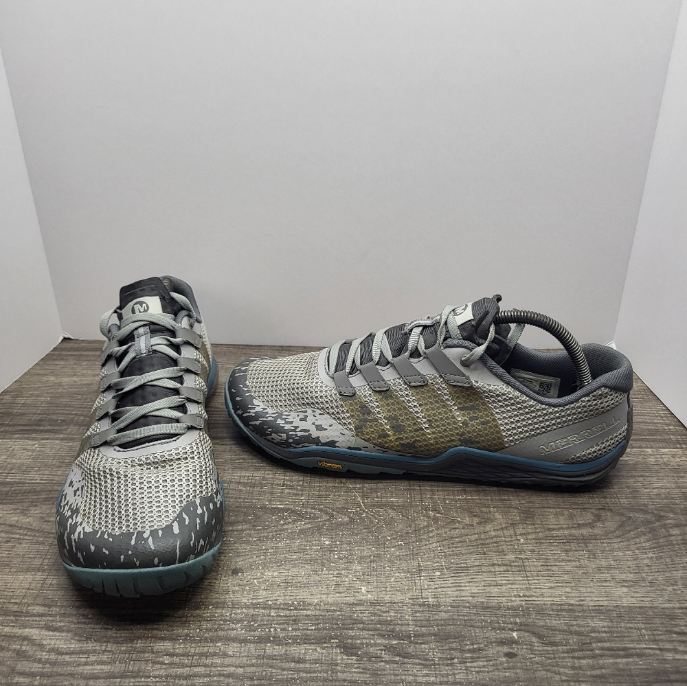 Merrell Womens Trail Glove 5 J52848 Gray Hiking Running Shoes Sneakers Size 11